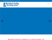 Tablet Screenshot of discoverbridalfalls.com